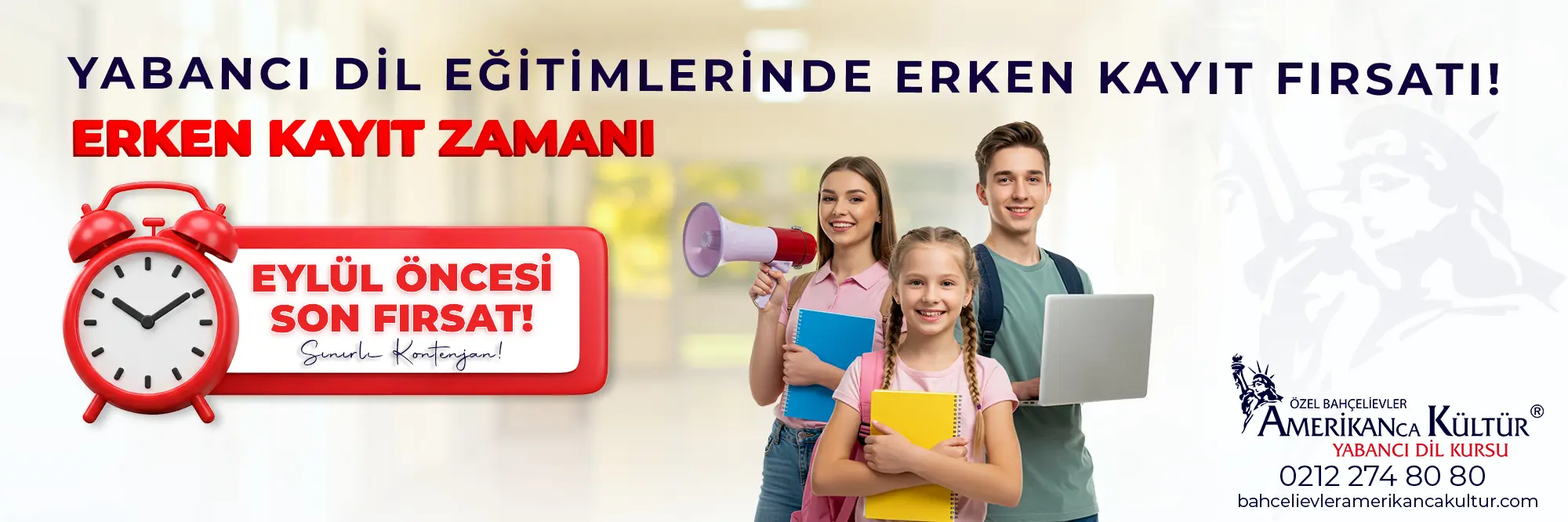 Yabancı Dil Eğitimlerinde Erken Kayıt Fırsatı