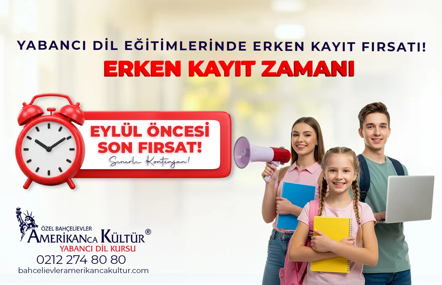 Yabancı Dil Eğitimlerinde Erken Kayıt Fırsatı